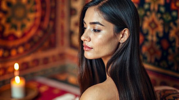 Dessiner des cheveux sains et lisses avec le lissage indien