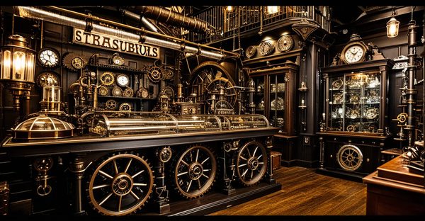 Explorez les trésors d'un magasin steampunk en ligne